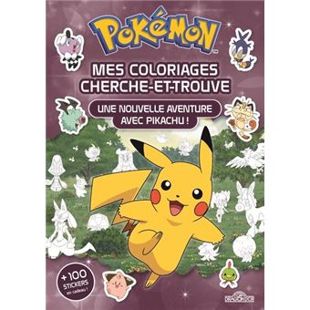 Pokémon - Coloriages cherche-et-trouve Une nouvelle aventure avec Pikachu !
