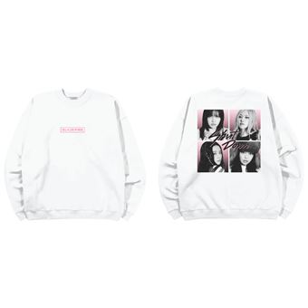 Sweat Shirt Blackpink Shut Down Photo Grid Blanc