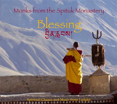 Monks from the spituk monastery blessing