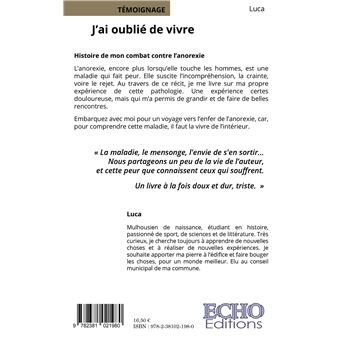 J'ai oublié de vivre