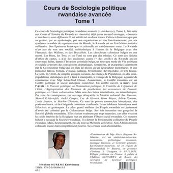 Cours de Sociologie politique rwandaise avancée
