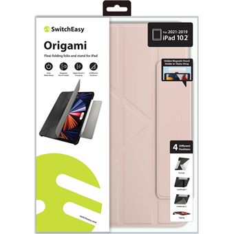 Etui folio Switcheasy Origami pour Ipad 10.2' 2021/20/19 Rose