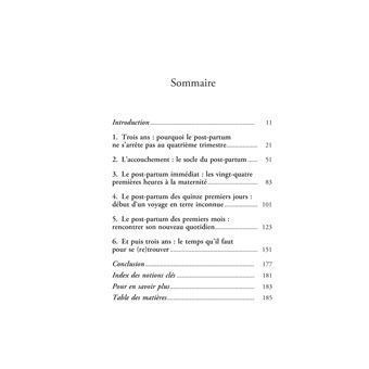Le post-partum dure 3 ans