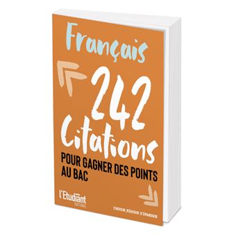 Français - 242 citations pour gagner des points au bac