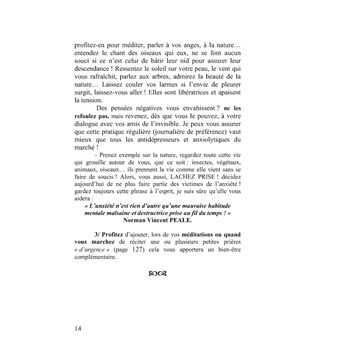 Combattre l'anxiété - l'angoisse...