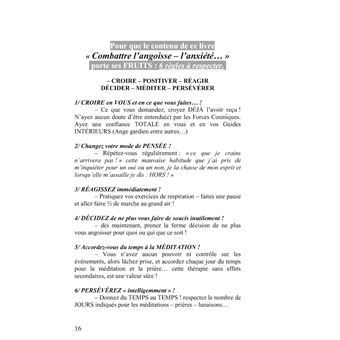 Combattre l'anxiété - l'angoisse...