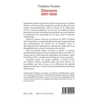Vladimir Poutine. Discours 2007-2022