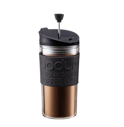 Mug en plastique Bodum Travel Press 0,35 L Noir