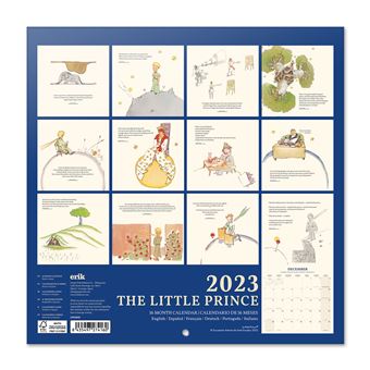 Calendrier mural 2023 Le Petit Prince