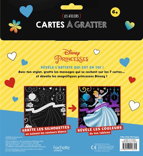 Disney Princesses - : DISNEY PRINCESSES - Les Ateliers Disney - Cartes à  gratter dorées