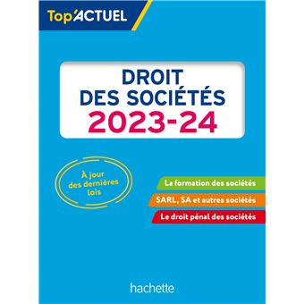 Top actuel Droit des sociétés 2023 - 2024