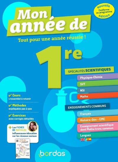 L'année de 1re Spécialités Sciences + Enseignements communs - Sophie Pailloux-Riggi - broché