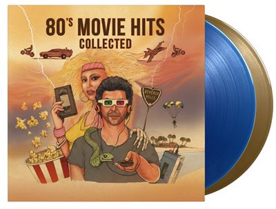 80's Movie Hits Collected Vinyle Bleu et Or Translucide