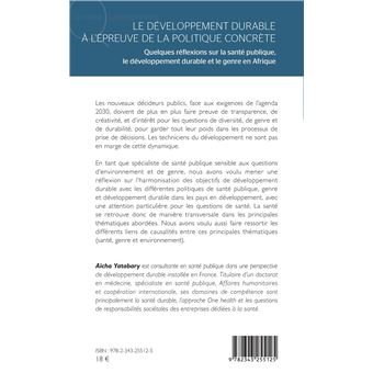 Le développement durable à l'épreuve de la politique concrète