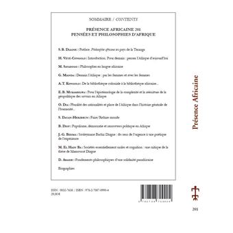 Pensées philosophiques d'Afrique