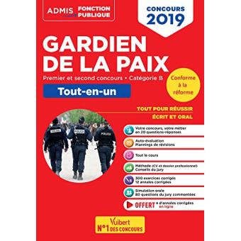 ABAND*Concours Gardien de la paix - Catégorie B - Annales corrigées