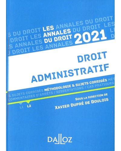 Annales Droit administratif 2021