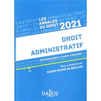 Annales Droit administratif 2021