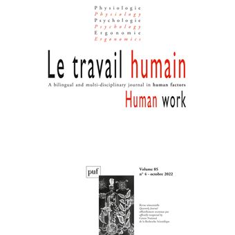Le travail humain 2022-4, vol. 85, n.4