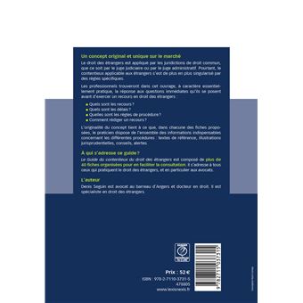 Guide du contentieux du droit des etrangers