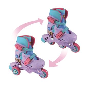 Rollers evolutifs 3 roues taille 27-30 rose
