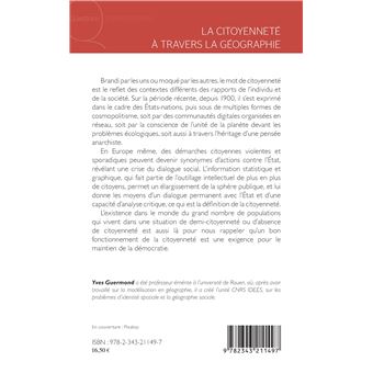La citoyenneté à travers la géographie