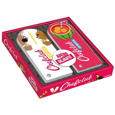 Coffret 2 éventails apéro déjanté Chefclub -  Collectif - (donnée non spécifiée)