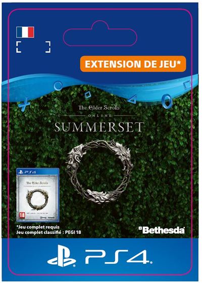 Code de téléchargement The Elder Scrolls Online Summerset PS4