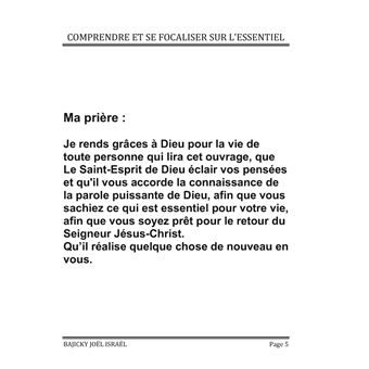 Comprendre et se focaliser sur l'essentiel