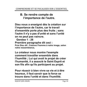 Comprendre et se focaliser sur l'essentiel