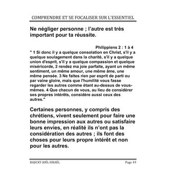 Comprendre et se focaliser sur l'essentiel