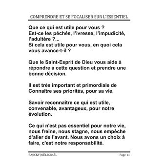 Comprendre et se focaliser sur l'essentiel