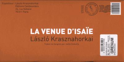 La venue d'Isaïe - László Krasznahorkai - broché