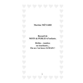 Recueil de mots & perles d'enfants.
