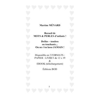 Recueil de mots & perles d'enfants.