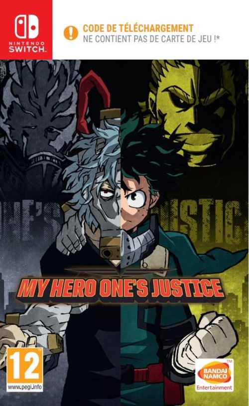 My Hero One’s Justice Code in a Box Nintendo Switch