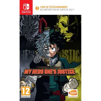 My Hero One’s Justice Code in a Box Nintendo Switch