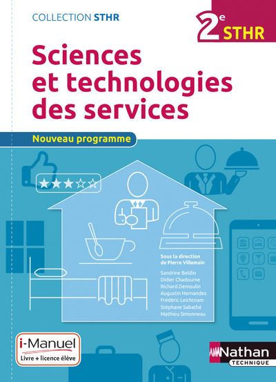 Sciences et technologies des services 2eme (STHR) - Livre + 