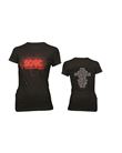 T-Shirt AC/DC Power Up Logo Silhouette Ladies Noir