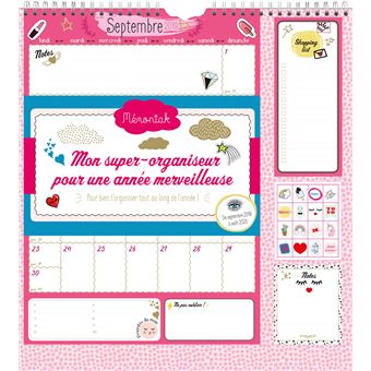 Mon super-organiseur pour une année merveilleuse Mémoniak 2019-2020