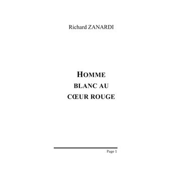 Homme blanc au coeur rouge