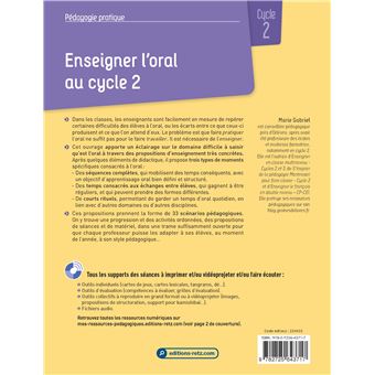 Enseigner l'oral au cycle 2 + Ressources numériques