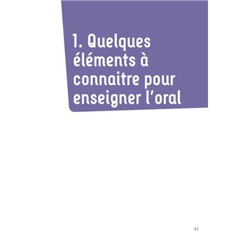 Enseigner l'oral au cycle 2 + Ressources numériques