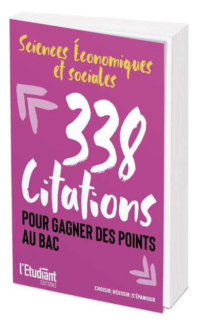 Sciences Economiques Et Sociales 338 Citations Pour Gagner Des Points Au Bac Broche Fanny Chouachoua Achat Livre Ou Ebook Fnac