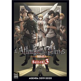 Agenda L'Attaque des Titans 2019-2020