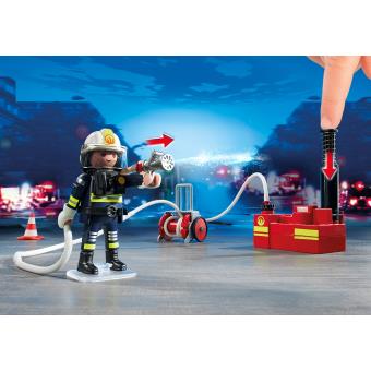 PLAYMOBIL - City Action - Pompiers avec Matériel d'Incendie