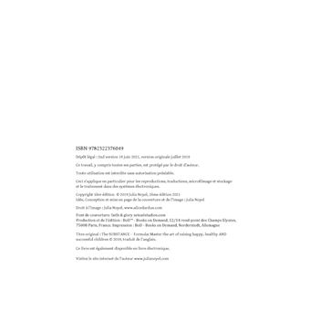 La formule SUBSTANCE maitrisez l'art d'élever des enfants heureux, en bonne santé et remplis de succès