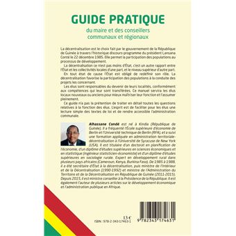 Guide pratique du maire et des conseillers communaux et régionaux