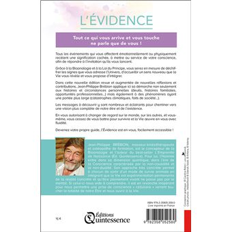 L'évidence - La certitude absolue que chaque chose a sens - La Loi du Principe