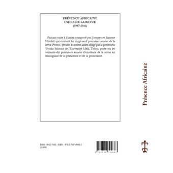 Index alphabétique de la revue